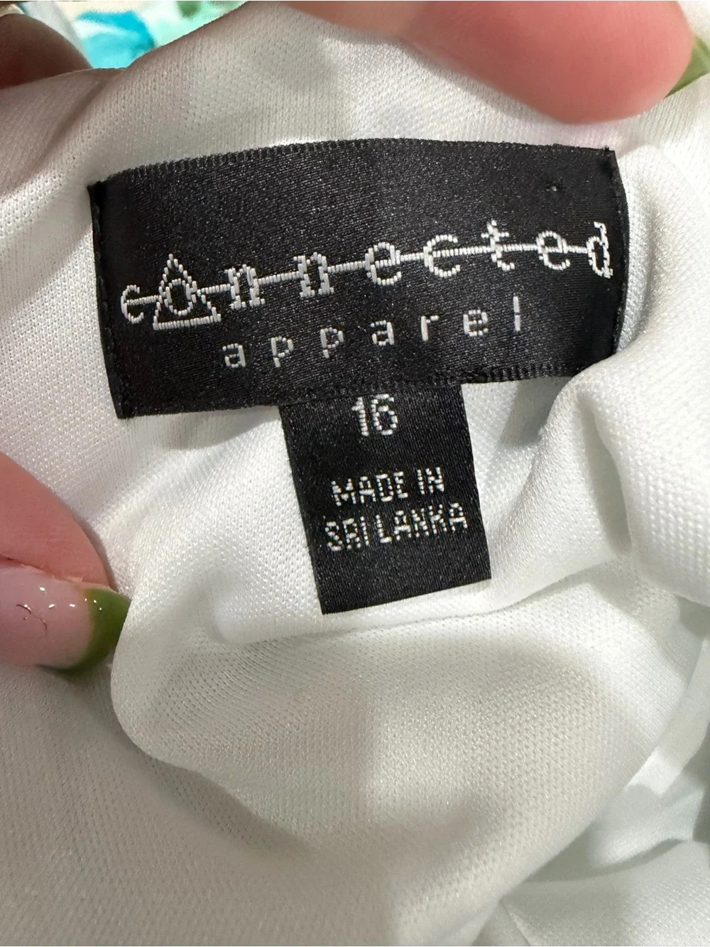 connected apparel Aqua Floral Sleeveless Girls Dress
